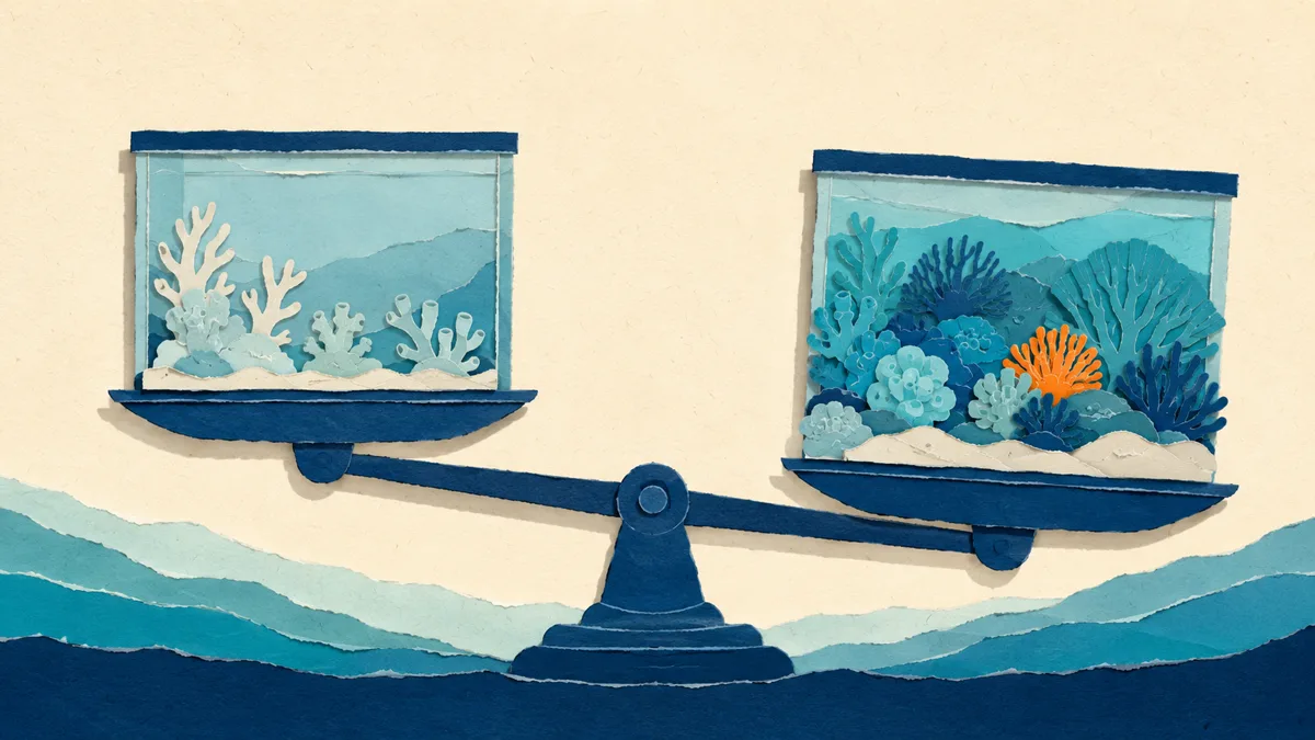 Mito nitrati e fosfati a zero nell'acquario marino: bilancia papercut tra vasca sterile e reef sano