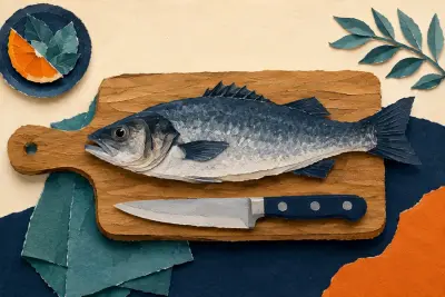 Pulizia e filettatura della spigola