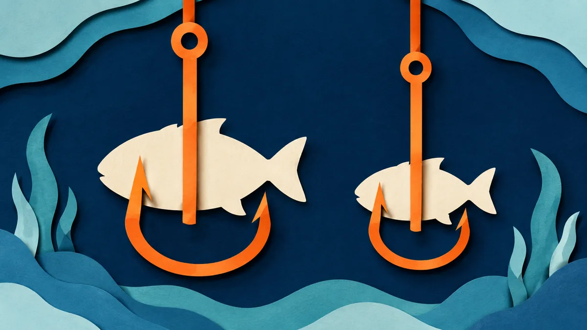 L'apertura dell'amo e la taglia del pesce