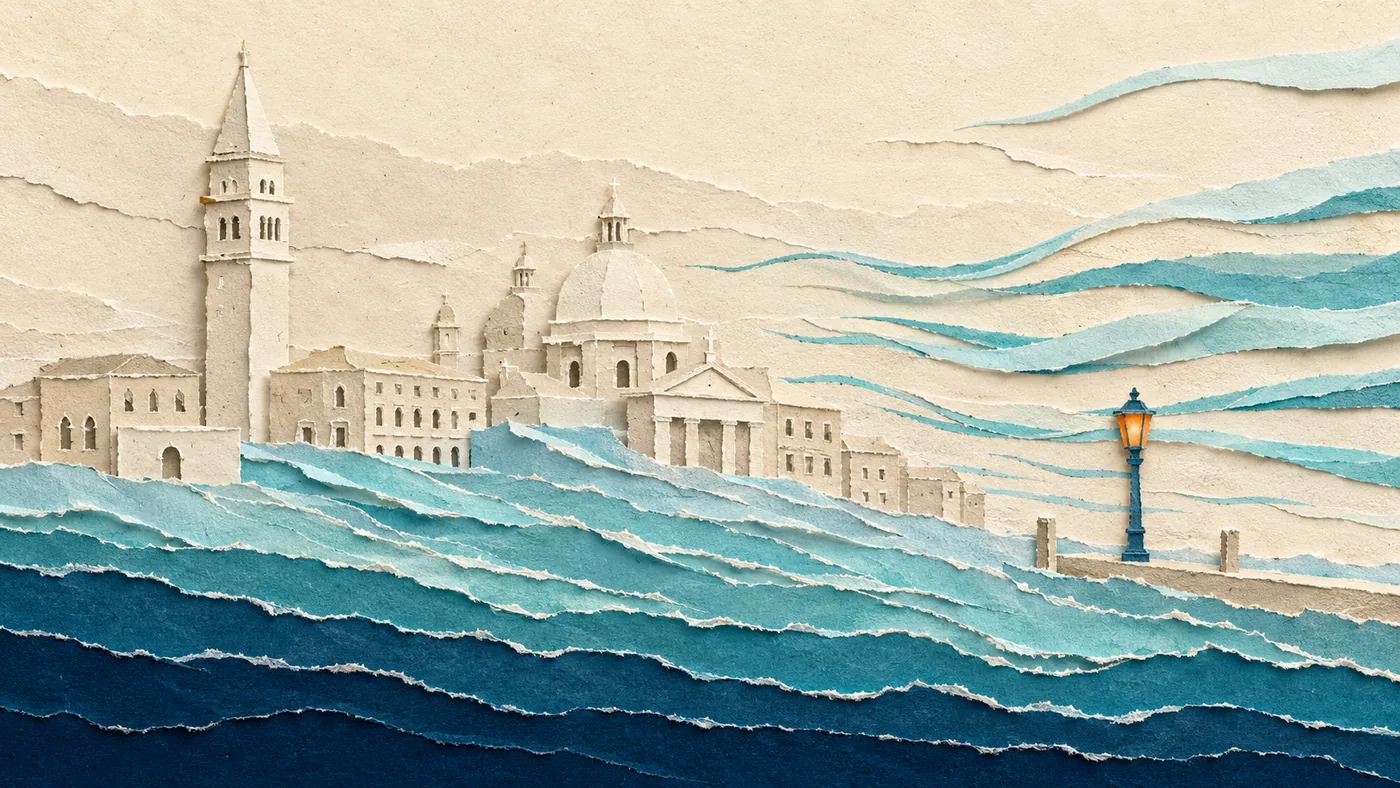 L'acqua alta a Venezia: la marea meteorologica batte quella astronomica