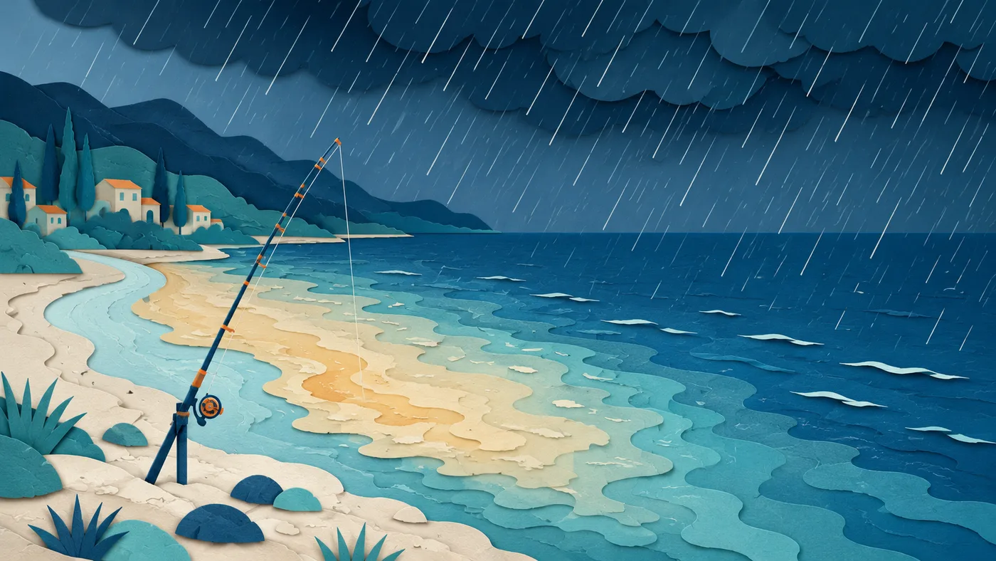 Cosa succede quando la pioggia tocca il mare
