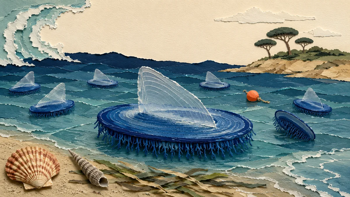 Velelle: la vela è storta apposta (e non sono meduse)