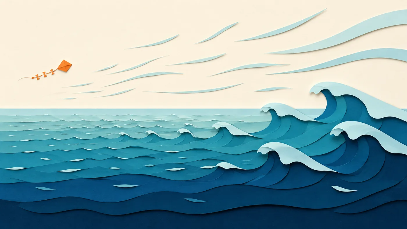 Come il vento costruisce le onde
