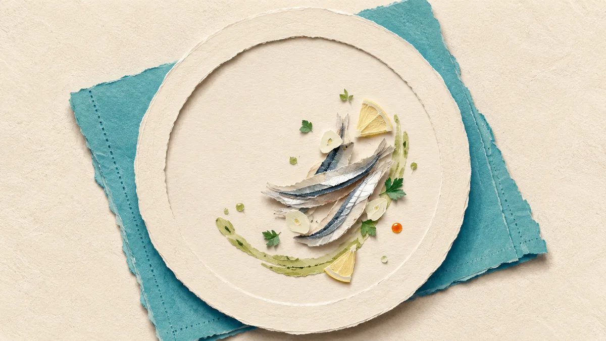 Acciuga — A tavola