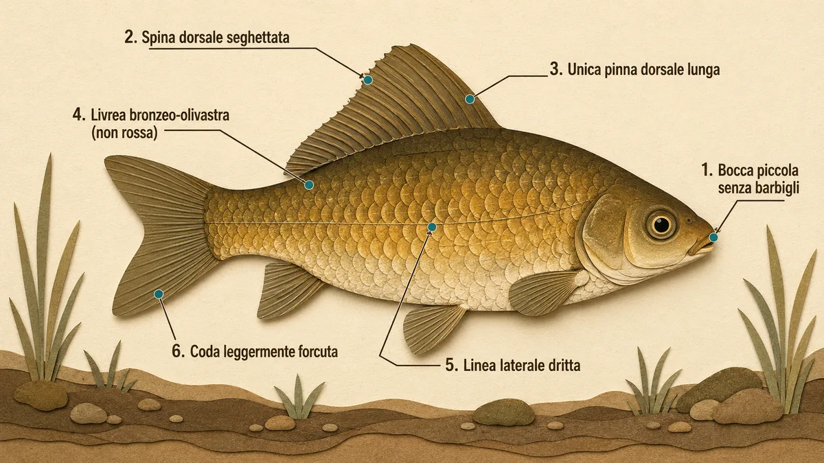 Carassio dorato — Come riconoscerlo