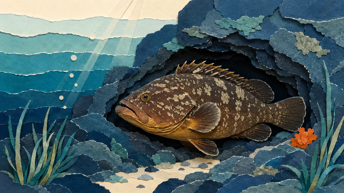 Cernia bruna — Habitat e abitudini