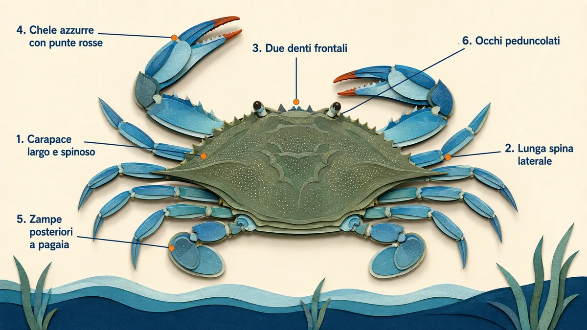 Granchio blu — Come riconoscerlo