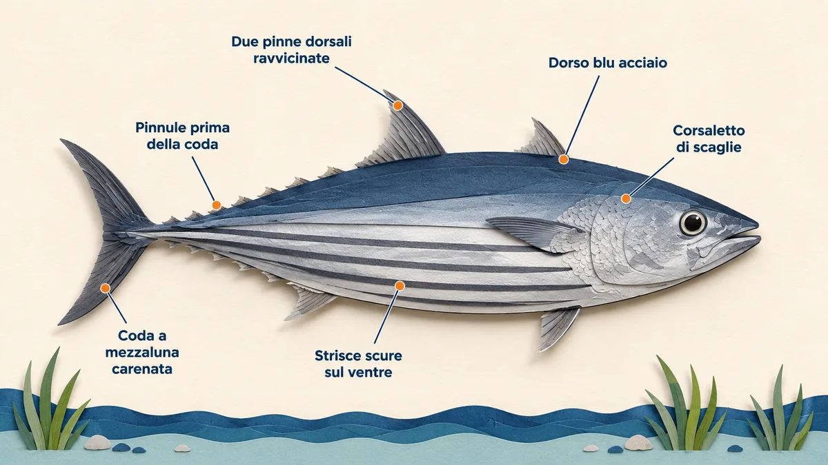 Tonnetto striato — Come riconoscerlo