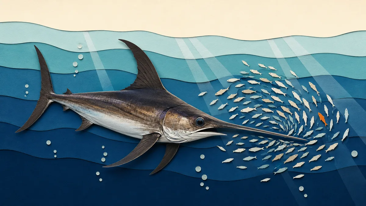 Pesce spada — Habitat e abitudini