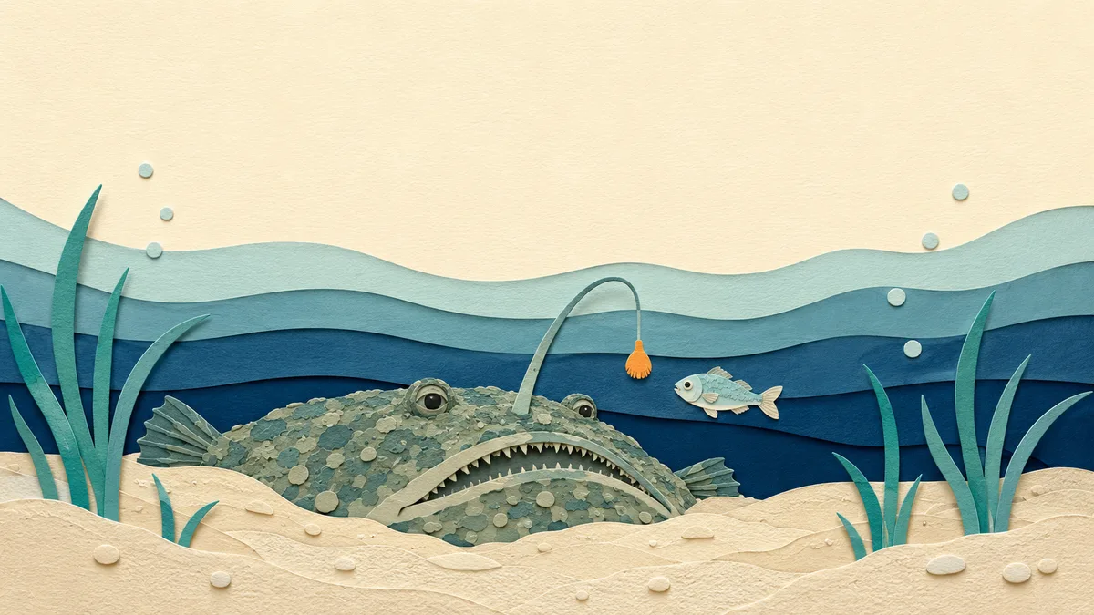 Rana pescatrice — Habitat e abitudini