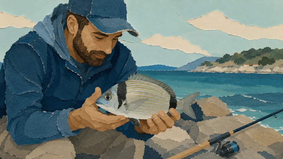 Sarago testa nera — Pesca e rapporto con l'uomo