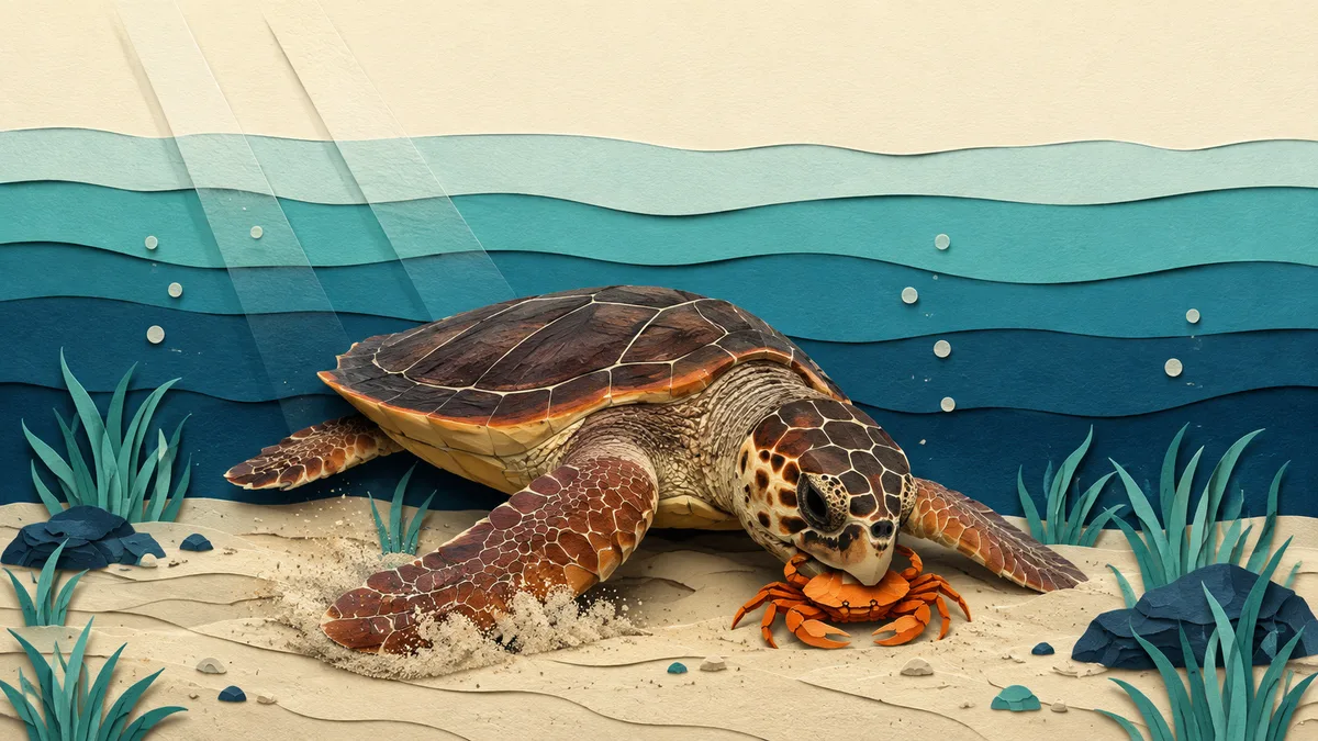 Tartaruga caretta — Habitat e abitudini