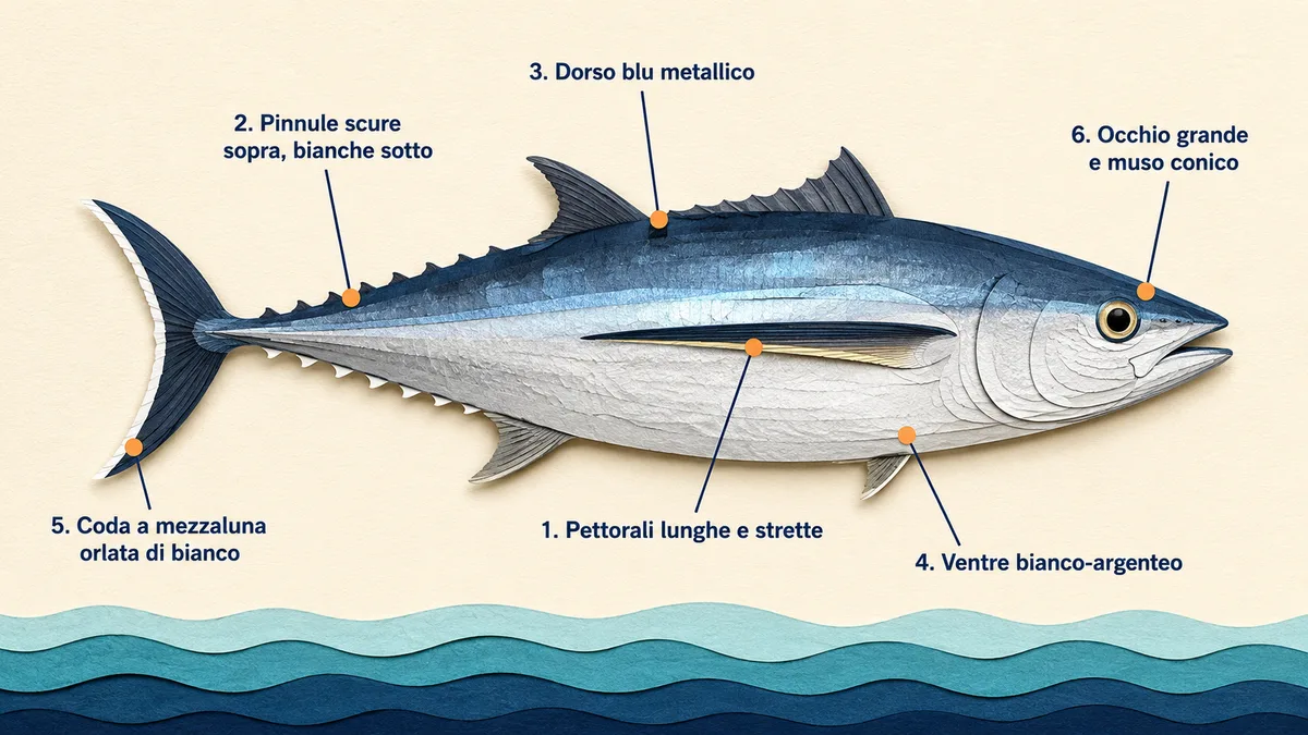 Tonno alalunga — Come riconoscerlo