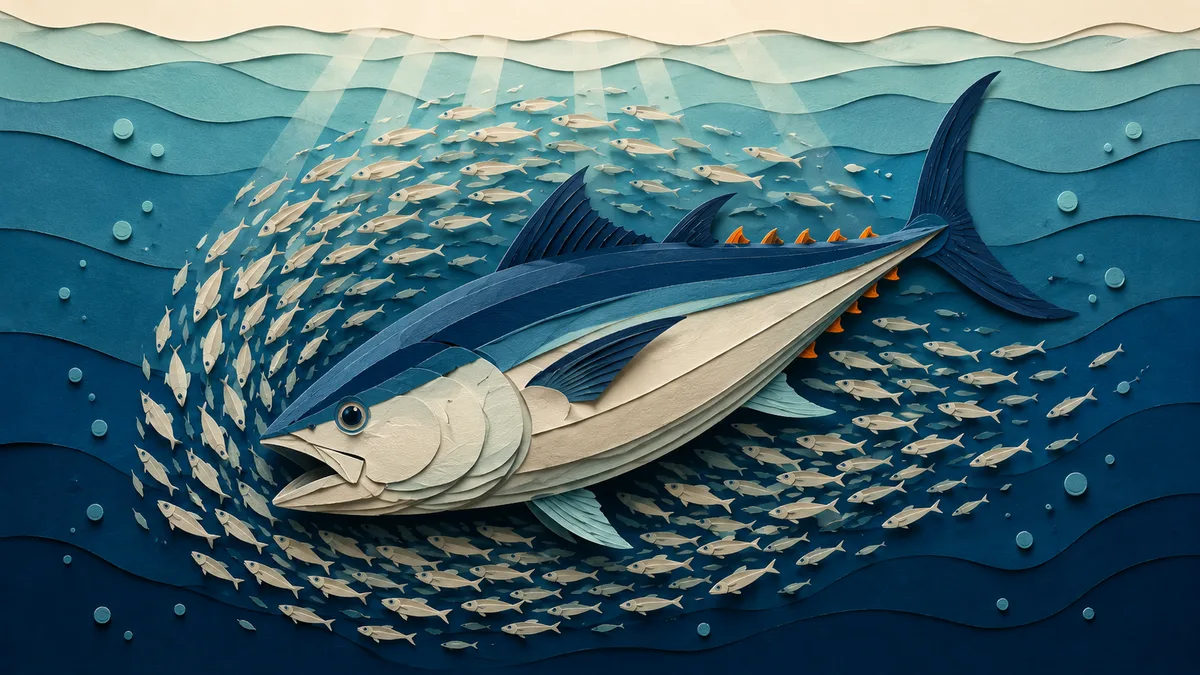 Tonno rosso — Habitat e abitudini