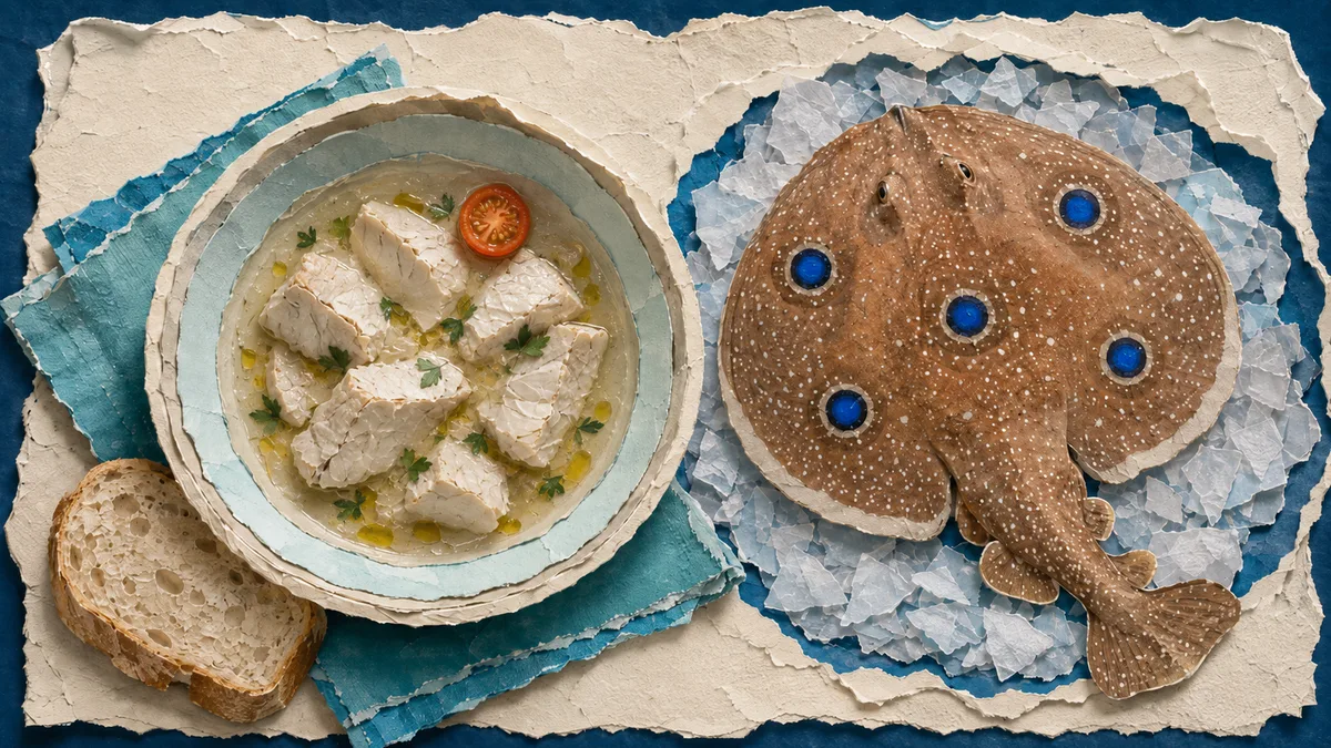 Torpedine ocellata — A tavola