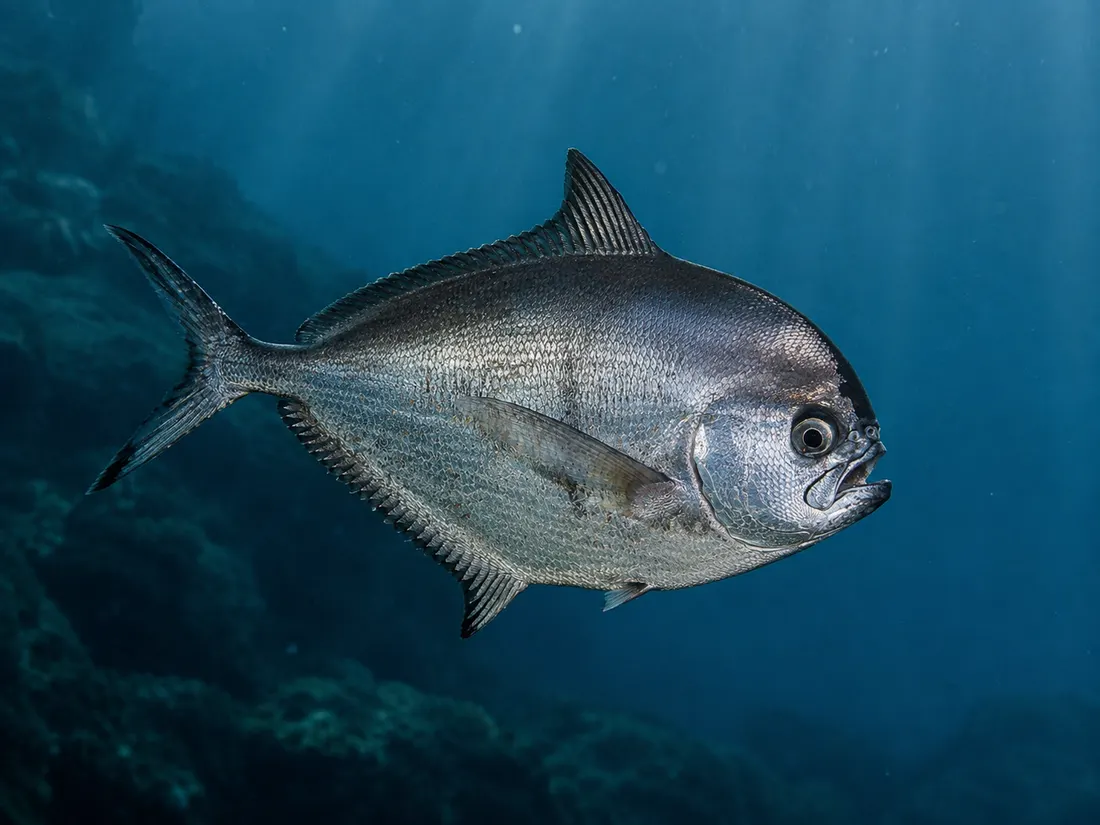 Pesce castagna (Brama brama): esemplare fotografato